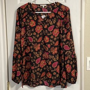 NWT Maurices Floral Light Weight Top